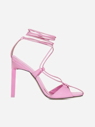 ATTICO ADELE PATENT LEATHER SANDALS