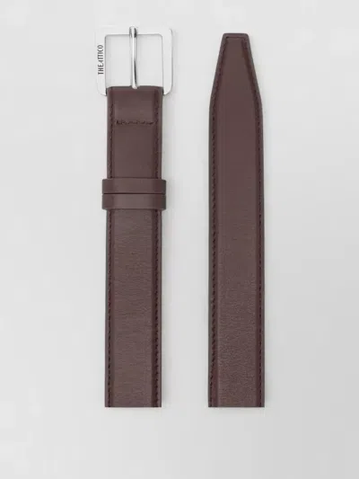 Attico Adjustable Belt Smooth Finish Refined Design In Brown