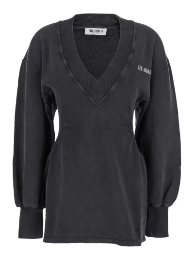 ATTICO AMERICAN FLEECE MINI DRESS