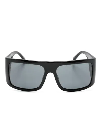 Attico Andre Oversize-frame Sunglasses In Black