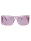 Attico Andre Sunglasses In Pink/silver/pink