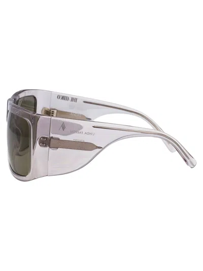 Attico Andre Sunglasses In Smoke/silver/brown