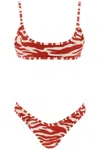 Attico Animal Print Bikini Set In 8