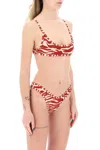 Attico Animal Print Bikini Set In 8 In Black