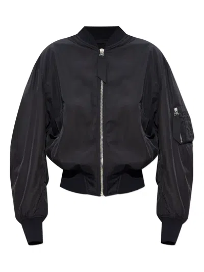 Attico Anja Bomber Jacket In Black