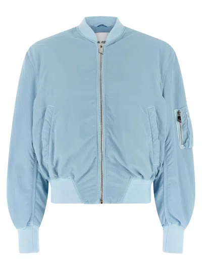 Attico Anja Bomber Jacket In Blue