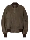 Attico Anja Bomber Jacket In Green