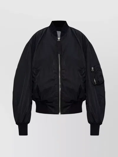 ATTICO ANJA BOMBER JACKET WITH RIBBED CUFFS
