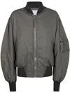 Attico Tech Bomber Jacket In Grün