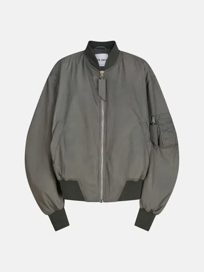 Attico Tech Bomber Jacket In Gray