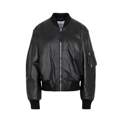 Attico Moncler Almo Down Jacket In Black
