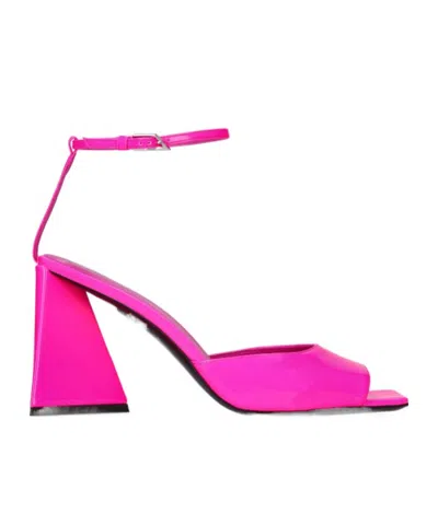 Attico Ankle Strap Sandals In Pink