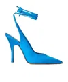 Attico Turquoise Venus Slingback 105 Pumps In Blue
