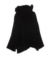 Attico Anorak With Ribbon In Black