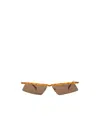 Attico Aria Cat Eye Sunglasses With Tortoiseshell Frame In Brown