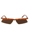 Attico Aria Sunglasses In Brown