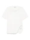 Attico Asymmetric Cotton T-shirt In Animal Print