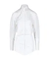 Attico Asymmetric-design Mini Dress In White