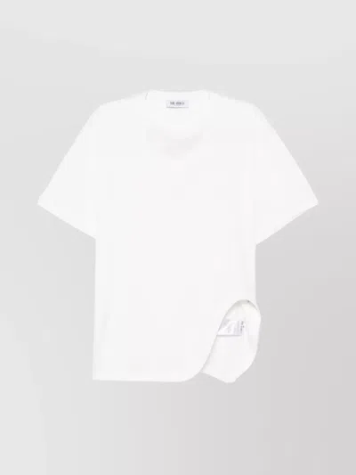 ATTICO ASYMMETRIC HEM RELAXED FIT ROUND NECK