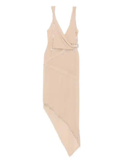 Attico Asymmetric Midi Dress