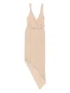 Attico Asymmetric Midi Dress