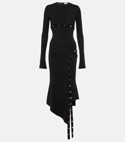 ATTICO ASYMMETRIC MIDI DRESS