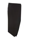 Attico Ribbed Waist Midi Skirt With Side Slit In Nero E Marrone