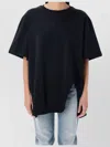 Attico Asymmetric Oversized Round Neck Short Sleeve Top