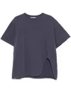 Attico Purple Cotton T-shirt In Purple