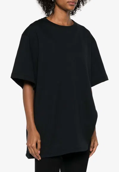 ATTICO ASYMMETRICAL CREWNECK T-SHIRT