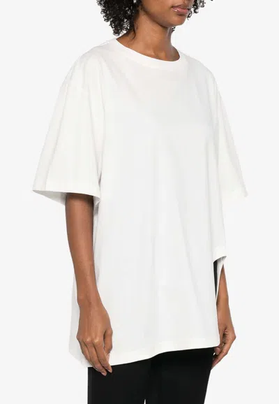 ATTICO ASYMMETRICAL CREWNECK T-SHIRT