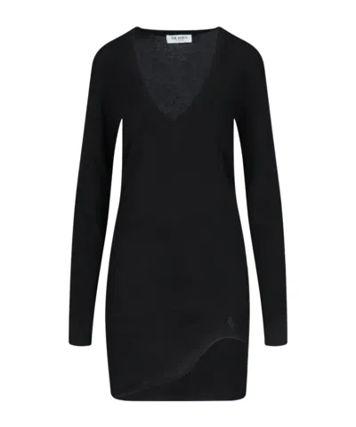 Attico Asymmetrical Dress In Black