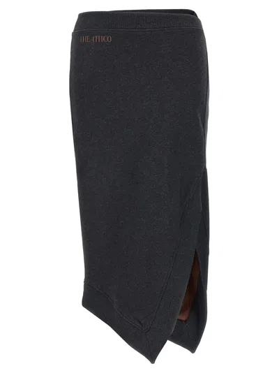 ATTICO ASYMMETRICAL MIDI SKIRT