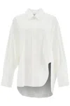 Attico Asymmetric Oversized Shirt In White