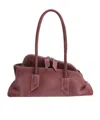 Attico Pink Suede La Passeggiata Small Bag In Pink