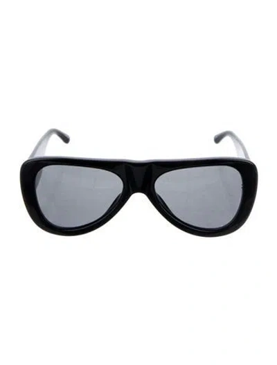 Pre-owned Attico Aviator Tinted Sunglasses In Black