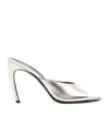 Attico Backless Onestrap High Heels In Silver