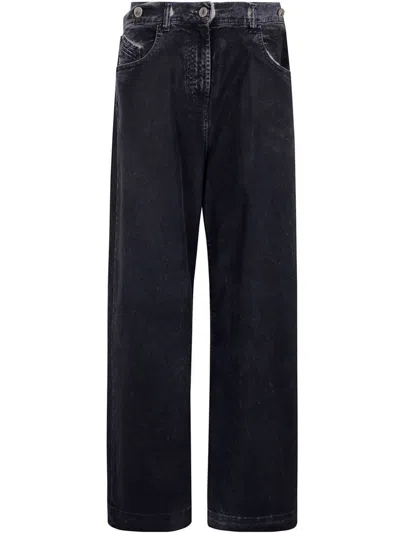 ATTICO DOUBLE-WAISTBAND STRAIGHT JEANS - WOMEN'S - COTTON/ELASTANE