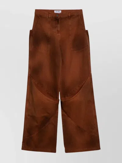 ATTICO BAGGY JEANS WITH HIGH WAIST AND WIDE LEG