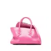 Attico Leather Tote Bags In Pink