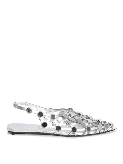 Attico Grid Ballerina Silver