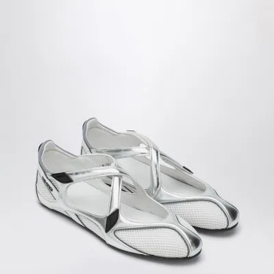 ATTICO BALLERINA FLAT FLOOR 01 SILVER