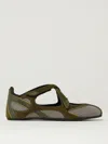 Attico Ballet Flats The  Woman Color Green In Green