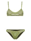Attico Bandana-print Bikini Set In Green