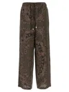 Attico Bandana Print Muslin Pants In Green