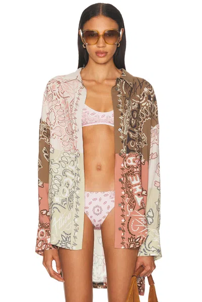 ATTICO BANDANA PRINTED SHIRT