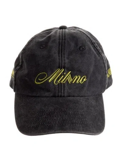 Pre-owned Attico Baseball Cap In Gray