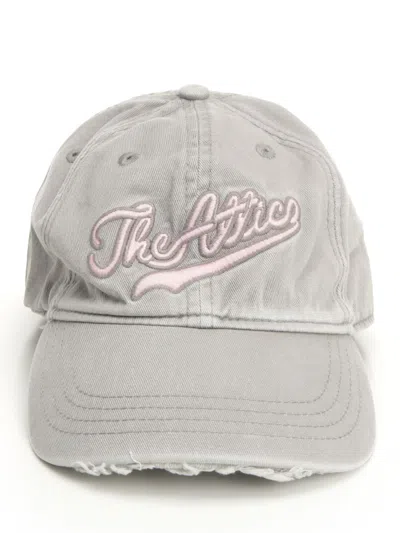 ATTICO BASEBALL CAP HATS GREY