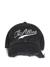 Attico Baseball Cap With Embroidery Logo And Frayed Hem