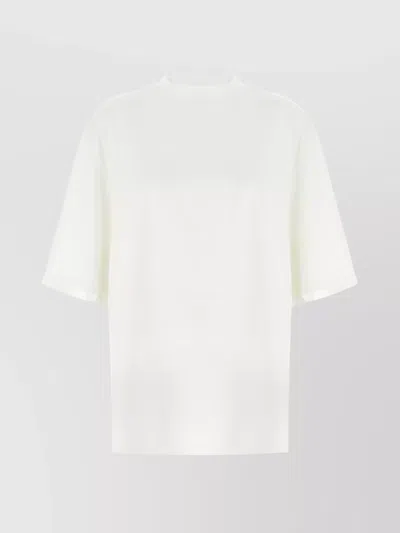 Attico Basic Crew Neck T-shirt In White